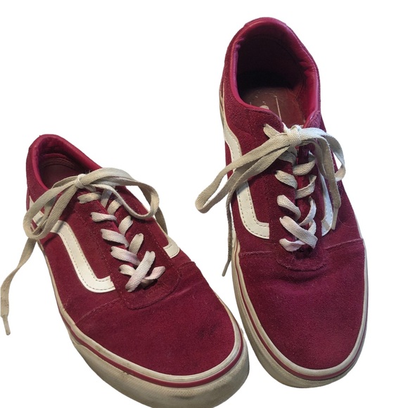 Vans Unisex old School suede Burgundy Ward Low Top Lace-Up Skateboard Shoe W 9.5 - Picture 1 of 13